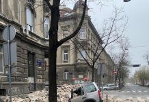 Močan potresni sunek v bližini Zagreba