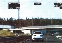 Mimo Drnovega divjal z 210 kilometri na uro