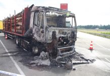 Zaloke: Do požara prišlo v kabini, 70-letni voznik huje opečen