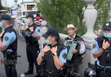 Neverjetno: Tako so morali policisti sredi Ljubljane zavarovati slovenskega harmonikarja!