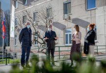 Predsednik vlade Janez Janša na obisku v Splošni bolnišnici Jesenice