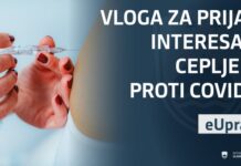 Interes za cepljenje proti covidu-19 je že mogoče izraziti na spletni strani e-uprava