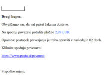Čakate paket? Goljufi izkoriščajo dostavne službe za krajo kreditnih kartic