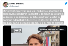Bratuškova dom ostarelih izkoristila za svojo politično propagando