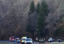 Prometna nesreča na odseku Boštanj – Tržišče