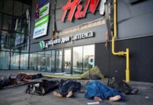 Video: Napad na nakupovalno središče v Kijevu posnela kamera