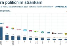 Anketa: SDS se je zasidrala na prvem mestu