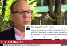 Ekstremni politični analitik Maksuti grozi z revanšizmom