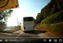 Sevnica: Avtobus poškodoval zapornice in nadaljeval z vožnjo (video)