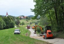Sevnica: Sanacija ceste skozi Krsinji Vrh