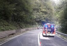 Boštanj: Prometna nesreča v Lazah