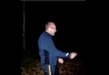 Pomočnik komandirja zmago Svobode proslavil z nevarnim streljanjem v gozd (video)