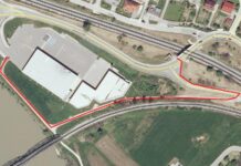 Sevnica: V okviru gradnje krožišča v Šmarju začeli z utrjevanjem brežin