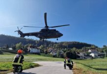Sevnica: S helikopterjem v UKC Maribor