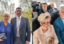 Pirc Musarjeva na falcon, češki predsedniški par z redno linijo v London