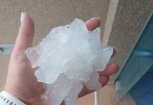 Včerajšnja 12 cm debela toča v Gorenji Lepi vasi izenačuje rekord iz Črnomlja!