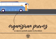 Organiziran prevoz odpravljanja posledic poplav na Koroškem