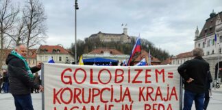 V Ljubljani so se zbrali državljani, ki imajo dovolj vlade Roberta Goloba