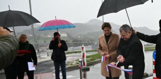 Krožno krožišče na regionalni cesti skozi Sevnico predali namenu