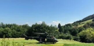 Helikopter posredoval v Mrčnih Selih