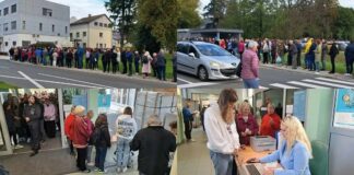 Čakanje v vrsti na zdravnika, ki spominja na neke druge čase