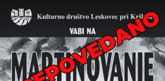 Poslanka in nekdanja ministrica dosegli odpoved Martinovanja v Leskovcu pri Krškem