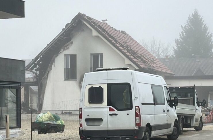 Znanih več informacij glede požara novogradnje v Brežicah