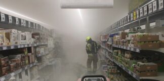 Zagorelo v Eurospinu v Leskovcu pri Krškem