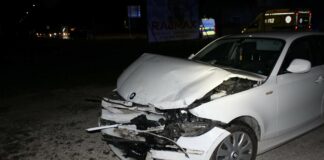 Nesreča na Cesti 4. julija v Krškem in požar vozila v Guntah