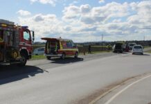 Prometna nesreča na cesti Drnovo – Velika vas