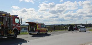 Prometna nesreča na cesti Drnovo – Velika vas
