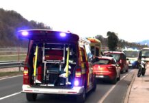 Prometna nesreča motorista pri HE Krško