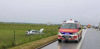 Nesreča na avtocesti pri Mrtvicah
