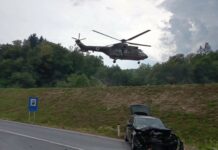 V hudi prometni nesreči v Radečah poškodovanih pet oseb