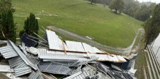 Huda ura v Novem mestu: poplave prizadele bolnišnico, dvorano Leona Štuklja, šolo …