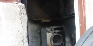 Požar v stanovanju na Senovem