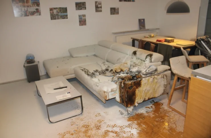 Požar v stanovanju v Krškem